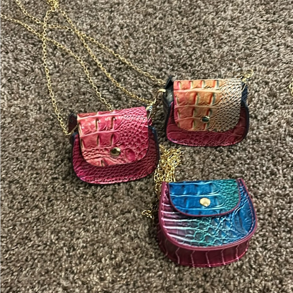 Colorful Croc-Embossed Mini Crossbody Bags price is for one choice